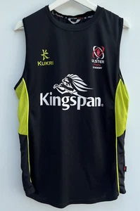 Ulster Academy Rugby Training Vest Kukri Black Sleeveless Shirt Gym Mens Large L - Picture 1 of 9
