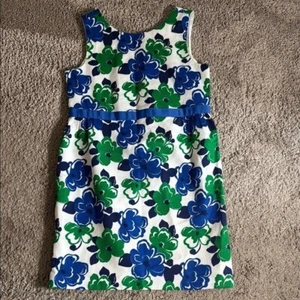 Janie And Jack Lakeshore Getaway Floral Dress Blue Green & White Size 6 summer - Picture 1 of 8