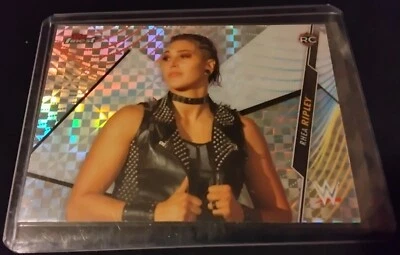 2020 Topps Finest WWE  Xfractor #90 Rhea Ripley Rookie Card  - Image 1 of 2