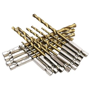 HSS-Schnellstahl-Bohrer Mit Titan-Beschichtung 1/4 Sechskant-Schaft 1,5mm-6,5mm? - Bild 1 von 20