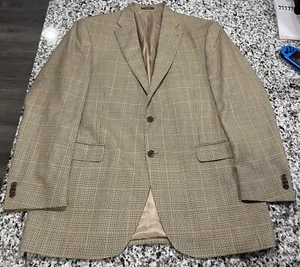Peter Millar Sport Coat Blazer Mens Sz 46 Houndstooth Double Vented - Picture 1 of 11