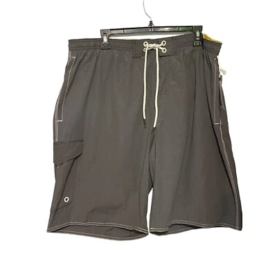 NWT St. John's Bay Men's Swim Suit Midnight Gray Four Pockets Size XXL - Image 1 of 4