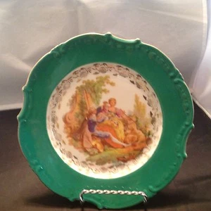Vintage Schrvarzenhammer Barvaria Germany Plate Green - Picture 1 of 6