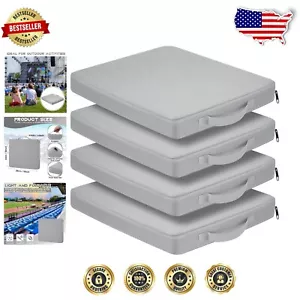 Lightweight Gray Stadium Seat Cushion Set - Ideal for Sports and Outdoor Events - Picture 1 of 9