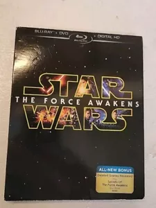 Star Wars: The Force Awakens (Blu-Ray + DVD) 3 Disc Set With Cardboard Sleeve - Imagen 1 de 4