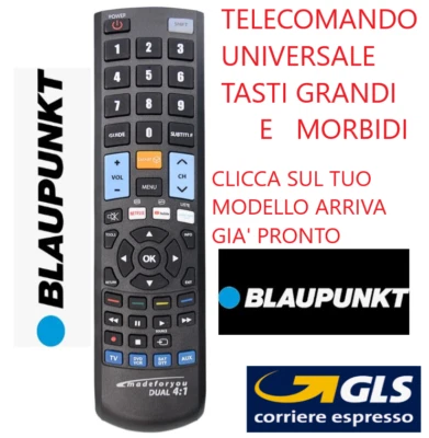 TELECOMANDO UNIVERSALE  BLAUPUNKT; CLICCA SUL TUO MODELLO ARRIVA GIA' PRONTO - Immagine 1 di 4