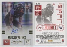 2015 Prestige Extra Points Gold Signatures /50 Marcus Peters #265 Rookie Auto RC