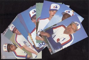 1969-2004 POSTCARD MONTREAL EXPOS BASEBALL POST CARD & AUTOGRAPH SEE LIST