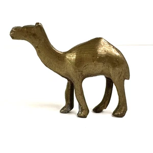 Vintage Miniature Brass Camel Figurine 1.25" Tall - Picture 1 of 6