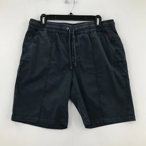 ISAIA Napoli Shorts Mens 50 34" Navy Blue Pants Drawstring Pockets Casual Men - Picture 1 of 14