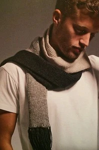 Three Tone Scarf Knitting Pattern - Picture 1 of 1