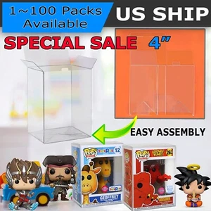 Extra Thick Heavy Duty Clear Plastic Protector Case for Funko Pop 4" Vinyl - Picture 1 of 12