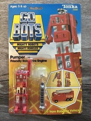 Vintage Tonka Bandai Transformer GOBOTS Machine Robo PUMPER Fire Tru Go Bot 7200 - Image 1 of 2