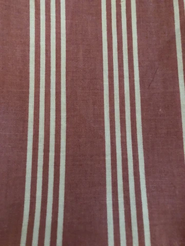 Longaberger Spring Basket Liner- Dusty Rose  Stripe Cover