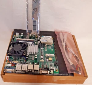 ITX-MINI, CPU AND MEMORY INCLUDED, AAEON EMB-LN8TMB, PS2 & SATA PWR CONV. INCL. - Afbeelding 1 van 13
