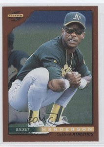 1996 Score Dugout Collection Series 1 Rickey Henderson #10 HOF