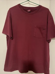 Ringers Western T Shirt Size XL Maroon W/breast Pocket 100% Cotton - Picture 1 of 9