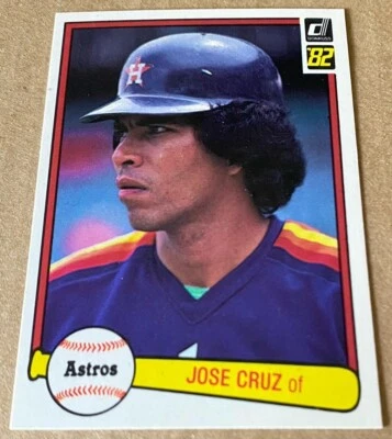 JOSE CRUZ 1982 DONRUSS CARD #244 NM-MT Condition - Image 1 of 2