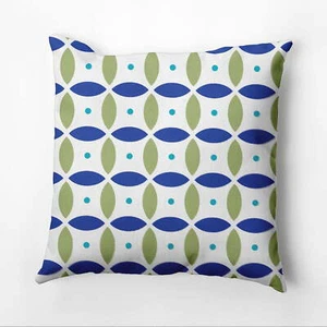 Simply Daisy 16" x 16" Beach Ball Geometric Outdoor Pillow, Blue (1 count) - Picture 1 of 1