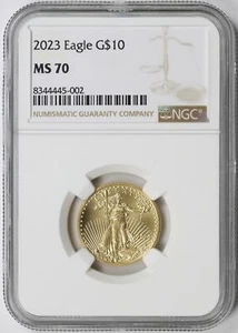 2023 $10 Gold American Eagle NGC MS70 1/4oz - Picture 1 of 4