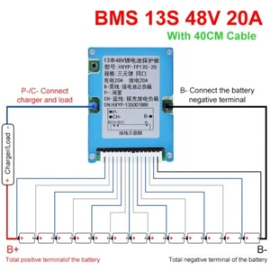 BMS 13S 48V 20A Akku Ladeplatine Li-Ion Schutz ACUS - Bild 1 von 8