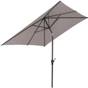 Siena Garden Marktschirm Avio 200 cm x 250 cm Taupe mit Kurbelmechanik - Bild 1 von 14