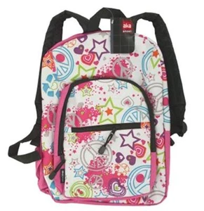 AKA SPORT White Cosmos Pocket Backpack,16.5 in - Picture 1 of 3