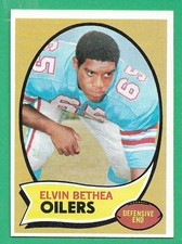 1970 Topps Football ~ Elvin Bethea Rookie Card #43 ~ EM - NM ~ Clean {a}