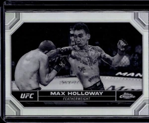 2024 Topps Chrome UFC MAX HOLLOWAY Negative Refractor #131 - Picture 1 of 2