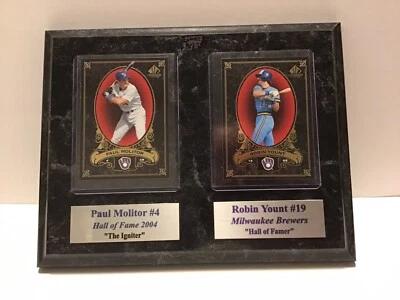 ROBIN YOUNT/ PAUL MOLITOR  2007 Upper Deck SP Legendary Cuts Plaque - Imagem 1 de 4