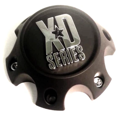 Tapa central de 6 tacos negro mate KMC XD para ruedas (Dodge/Nissan) XD796/XD797/XD798 Foto 1 de 3