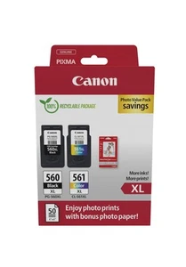Inktcartridge canon pg-560xl cl-561xl + papier - Afbeelding 1 van 1