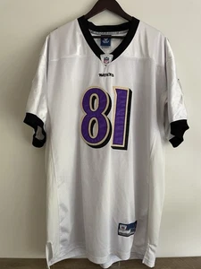 🟣 Reebok NFL Baltimore Ravens Jersey #81 Boldin White Men’s Size 52 – On Field - Picture 1 of 13