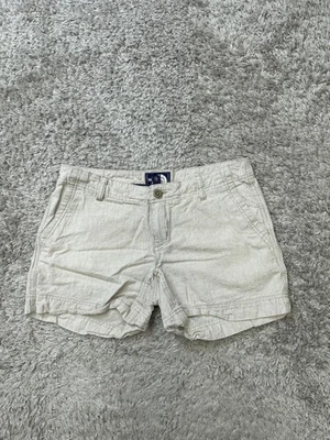 Pantalones Cortos The North Face Para Mujer 4 Largos Caqui Rayas Mezcla de Lino Puños Senderismo A9BR Foto 1 de 4