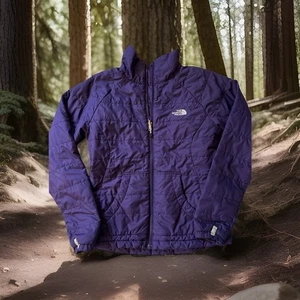 North Face Women’s Small Purple Quilted Jacket - Picture 1 of 7