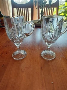 Nicht mehr produziert ~ Mikasa Kristall Weihnachtsbaum Irish Coffee/Kakao/Barware Glas mit Fuß 2 - Bild 1 von 5