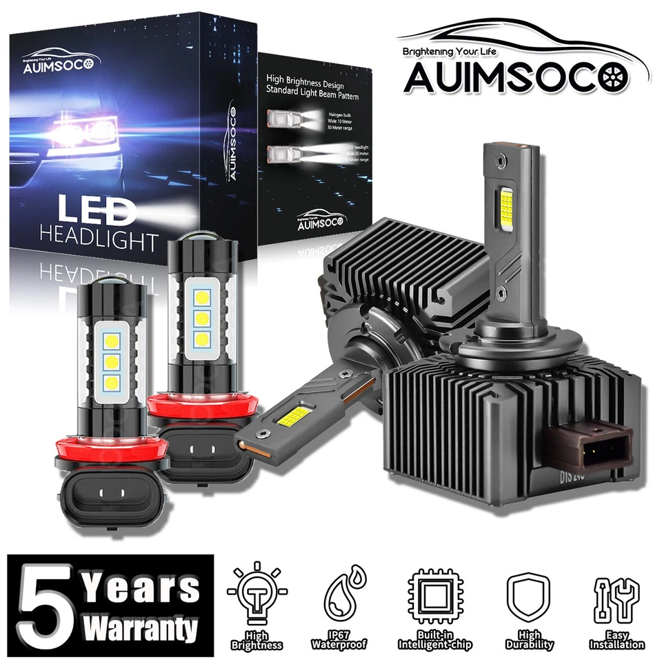 Faros LED de 4 puertas para Mini Cooper 2007-2017 hatchback haz antiniebla alto/bajo 4x bombillas Foto 1 de 4
