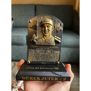 Derek Jeter Hall of Fame Replica Plaque New York Yankees MLB Baseball - Picture 1 of 10