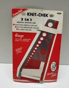 Susan Bates maglia-chek n. 4099 calibro 3 in 1 made in USA NOS NUOVO CON SCATOLA - Foto 1 di 3