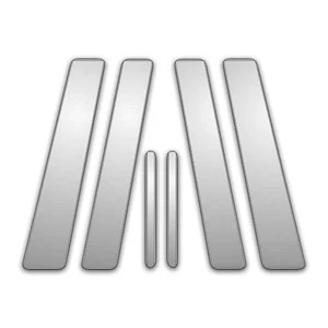 6p Stainless Pillar Post Covers fits 2008-2015 Scion xD by Brighter Design - Picture 1 of 5