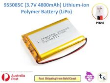 Polymer Lithium Ion Battery LiPo 955085C 4800mAh 3.7V JST Connector