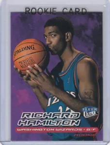 RICHARD HAMILTON TARJETA DE NOVATO 1999 Fleer Ultra Baloncesto RC RIP Wizards Pistons - Imagen 1 de 2