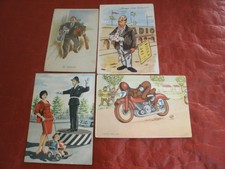 Serie Lotto 4 CARTOLINE Umoristiche Non Viaggiate