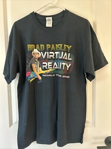 Authentic Brad Paisley Virtual Reality Tour 2012 Concert T-Shirt Men’s Large New - Picture 1 of 2