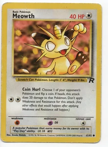 Meowth - 62/82 - Team Rocket - Rare - MP - Picture 1 of 3
