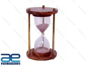 5 Minute Sand Timer Sanduhr Holz Nautisch Dekor ECS - Bild 1 von 1