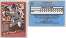 2020 Panini Donruss Retro 1986 Materials Red /99 David Wright #86M-DW