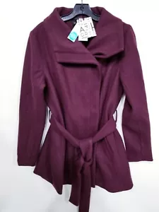 41 Hawthorn Cassandra Burgundy Moto Jacket Sz Lg - Picture 1 of 6