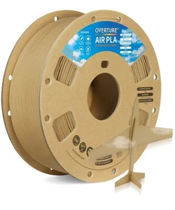 OVERTURE Air PLA Filament, Pre-Foamed PLA Low-Density, Lightweight PLA, Cardb... - Afbeelding 1 van 7