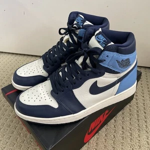 Größe 9,5 - Jordan 1 Retro OG High Obsidian UNC 2019 - Bild 1 von 10